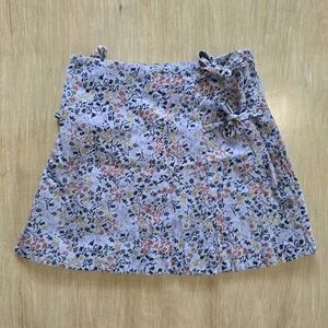 Elliette Floral Mini Skirt | Size 2 | French Designer | Silk Blend
